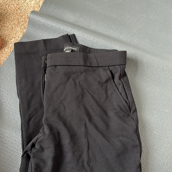 Banana Republic Premium Ponte Legging Work Pant Womens 8 Black Tapered Leg - Picture 1 of 5